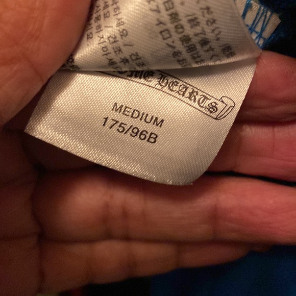 Chrome hearts size fits large -X-Large light wear M boys royal blue - Picture 6 of 7